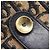 Bolso de Hombro de Lona Trotter Christian Dior Azul Marino Dorado Auth 152835 - vista 10
