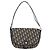 Bolso de Hombro de Lona Trotter Christian Dior Azul Marino Dorado Auth 152835 - vista 13