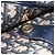 Bolso de Hombro de Lona Trotter Christian Dior Azul Marino Dorado Auth 152835 - vista 9