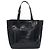 Prada Vintage Tote Tessuto mit Leder Mittel Schwarz - Ansicht 2