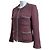 BLAZER DE TWEED CON TRIM TRAMADO GRIS BURDEOS CHANEL 08A FR 38 - vista 8