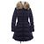 Abrigo de Plumas Moncler HIRONDELLE Azul Azul marino