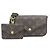 Borsa a spalla Monogram Multi Pochette Felicie di Louis Vuitton Marrone