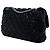 Chanel Nero Extra Large CC in Satin Trapuntato con Patta Singola - vista 3