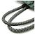 Ribbon Prada Ardesia geraffte Bandtasche Braun - Ansicht 5