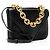 Borsa a spalla piccola in pelle liscia Mount Envelope con catena di Bottega Veneta - vista 2