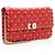 Valentino Garavani Cartera Valentino de cuero Nappa Rockstud Spike con cadena Roja - vista 2