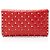 Valentino Garavani Cartera Valentino de cuero Nappa Rockstud Spike con cadena Roja - vista 3