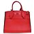 Borsa City Steamer in pelle PM Louis Vuitton Rosso - vista 2