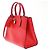 Borsa City Steamer in pelle PM Louis Vuitton Rosso - vista 3