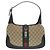 Gucci GG Canvas Jackie Shelley Schultertasche Braun Schwarz Beige