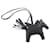 Portachiavi Charm Rodeo Pegasus PM di Hermès Nero  - vista 2