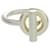 Hermès Hermes Echappé Silver 925 Band Ring Size 54 Silvery Golden  - view 1