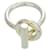 Hermès Hermes Echappé Silver 925 Band Ring Size 54 Silvery Golden  - view 4