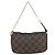 Mini pochette accessori Damier Canvas Louis Vuitton Marrone