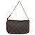 Mini pochette accessori Damier Canvas Louis Vuitton Marrone - vista 2
