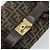 FENDI Zucca Canvas Handtasche Braun Schwarz Auth 160054 - Ansicht 14