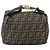 FENDI Zucca Canvas Handtasche Braun Schwarz Auth 160054 - Ansicht 3