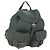 PRADA Backpack Nylon Gray Silver Auth gh1618 Brown Silvery