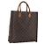 LOUIS VUITTON Borsa Sac Plat Monogram M51140 LV Auth 160984 Monogramma