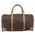 Céline Borsa Boston in tela Macadam CELINE in pelle PVC marrone oro Auth 160040 D'oro - vista 3