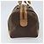 Céline Borsa Boston in tela Macadam CELINE in pelle PVC marrone oro Auth 160040 D'oro - vista 5