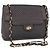 BALLY Borsa a Spalla con Catena Pelle Nera Oro Auth 161547 Nero D'oro