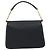 BALLY Bolso de mano de cuero negro y dorado Auth 161359 - vista 3