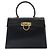 Borsa a mano Gancini in pelle nera e oro Salvatore Ferragamo Auth hk3303 Nero D'oro - vista 2