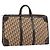 Borsa a mano in tela Trotter Christian Dior Beige Oro Auth 159277
