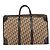 Borsa a mano in tela Trotter Christian Dior Beige Oro Auth 159277 - vista 2