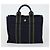 Hermès HERMES Borsa Fourre Tout Her Line in Tela 5 Set Nero Blu Marino Grigio Auth mr1716 Marrone Blu navy - vista 17