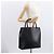 Borsa Tote in Pelle Gucci Bamboo Nera 002 1059 Auth 160597 Nero - vista 25