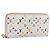 Carteira Zippy Monograma Multicolorido Louis Vuitton Branca M60241 Auth LV 162714 Branco