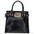 Borsa a Mano GUCCI Smalto 2 vie Nero Oro Auth 158500 D'oro - vista 2