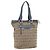 Bulgari Borsa Tote BVLGARI Logo Mania Canvas Beige Oro Auth hk3330 D'oro