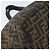 Borsa a mano in tela Zucca FENDI nera e marrone Auth 161083 Nero - vista 11