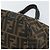 Borsa a mano in tela Zucca FENDI nera e marrone Auth 161083 Nero - vista 12