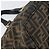 Borsa a mano in tela Zucca FENDI nera e marrone Auth 161083 Nero - vista 13