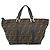 Borsa a mano in tela Zucca FENDI nera e marrone Auth 161083 Nero - vista 2