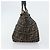 Borsa a mano in tela Zucca FENDI nera e marrone Auth 161083 Nero - vista 4