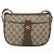 Gucci Borsa GG Supreme Web Sherry Line in PVC beige e oro 89 02 032 Auth 161109 D'oro - vista 2