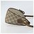 Gucci Borsa GG Supreme Web Sherry Line in PVC beige e oro 89 02 032 Auth 161109 D'oro - vista 4