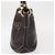 Céline Bolso de Hombro CELINE de Cuero Marrón Oscuro Dorado Auth 161102 - vista 4