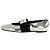 Givenchy Bailarinas de cuero plateadas Plata