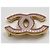 Chanel CC Brosche Goldfarbenes Metall Kleeblatt Muster Golden - Ansicht 2