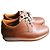 Hermès baskets en veau caramel semelle gomme beige taille 38 Marron