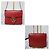 Bolsa transversal Gucci em couro vermelho com logo G entrelaçado - vista 5