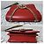 Bolsa transversal Gucci em couro vermelho com logo G entrelaçado - vista 6
