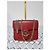 Bolsa transversal Gucci em couro vermelho com logo G entrelaçado - vista 8
